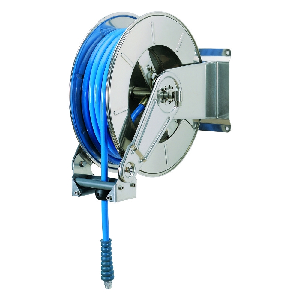 Automatic retractable hose reel car wash store hose collector high pressure  water drum explosion-proof steel wire water hose