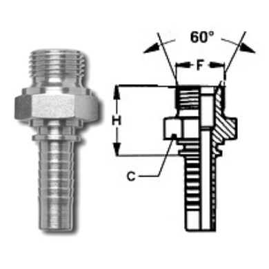 Conector recto